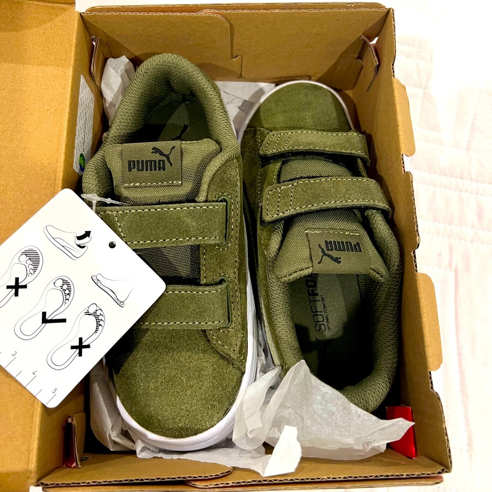 PUMA Smash v2 Suede Toddler Shoes, size 10